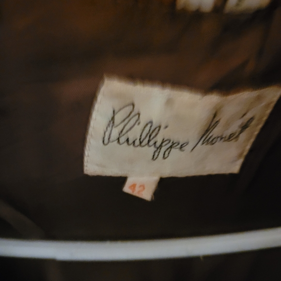 Men Phillipe Monte puffy leather jacket xl (refurbish required) - Picture 2 of 10